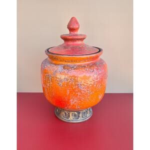 Bitossi by Aldo Londi for Rosenthal Netter Pagoda Shaped Lidded Jar, Italy 1960s